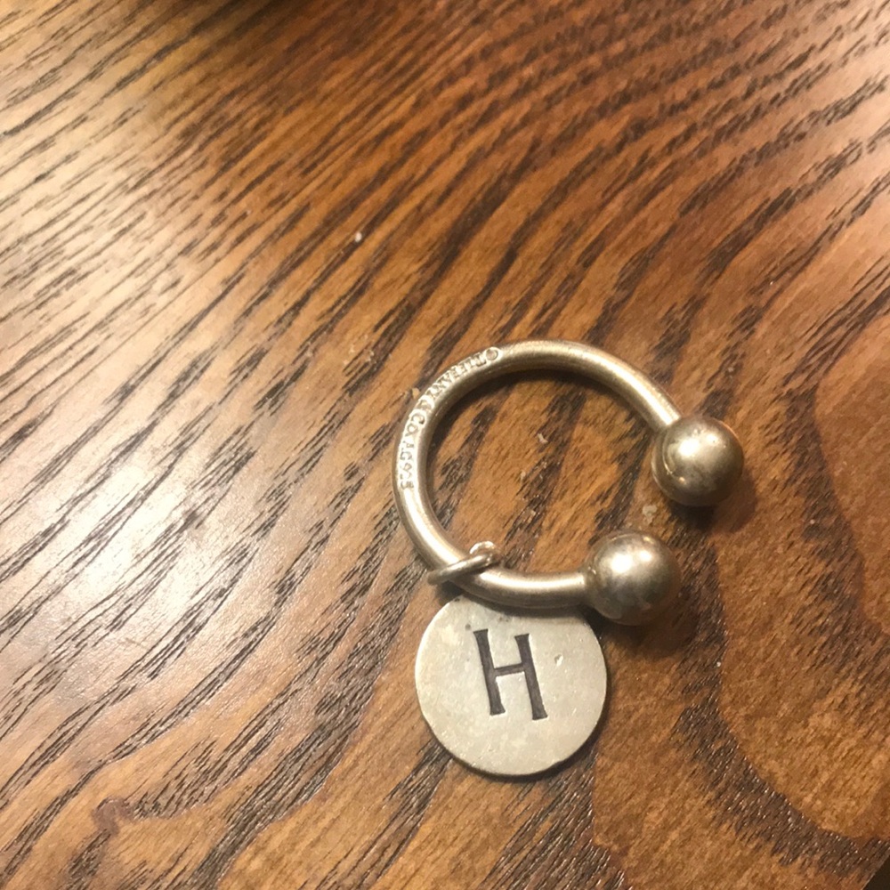 Tiffany!!!! Key chain with “H” pendant.